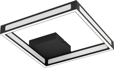 Produktbild von EGLO LED Deckenleuchte Altaflor, Deckenlampe, Wohnzimmerlampe aus Metall in Schwarz und Kunststoff in Weiß, LED Küchenlampe warmweiß, 31,5 cm