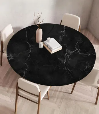 Produktbild von Runde Tischdecke von 120 cm, Wasserdicht und Fleckenbeständig