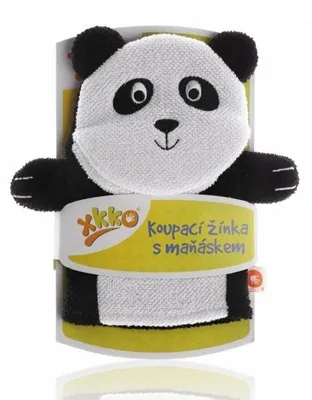 Obrázok produktu pre XKKO Rukavica na kúpanie s bábkou - Panda