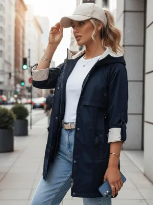 Image de Damen Parka DSTREET MEROY TY4291, couleur bleu foncé, taille L