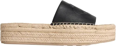 Produktbild von Calvin Klein Damen Slipper Espadrilles-Slipper, Schwarz (Ck Black), 42