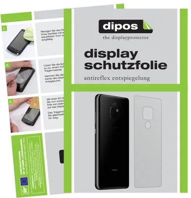 Produktbild von 6x Schutzfolie für Huawei Mate 20 Rückseite matt Displayschutzfolie Display