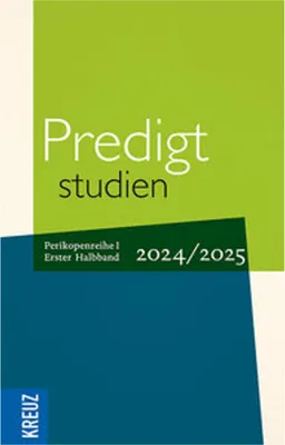 Produktbild von Predigtstudien 2024/2025, 1. Halbband