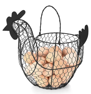 Image de Petit panier en fil de fer pour les œufs et les légumes