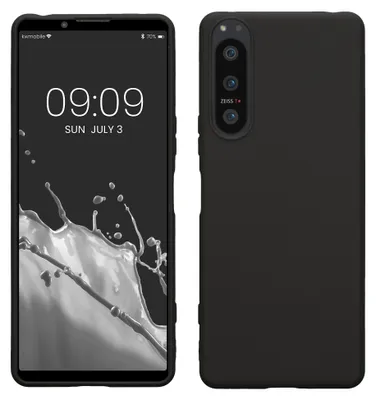 Produktbild von kwmobile Handyhülle für Sony Xperia 5 IV Hülle - TPU Case - Kabelloses Laden - Schutzhülle Cover in Schwarz