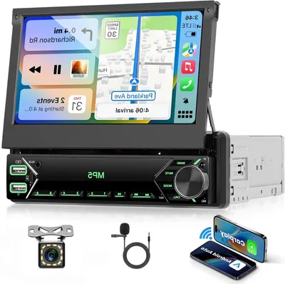 Image de Autoradio 1-DIN - Autoradio multimédia - Autoradio tactile - Autoradio Bluetooth - Autoradio DAB+
