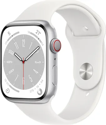 Produktbild von Apple Watch 8 4G 45mm Alu silber/Sport weiß