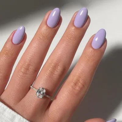 Produktbild von Künstliche Nägel Lavendel Kurz Mandel 24 Stück Gel zum Aufkleben