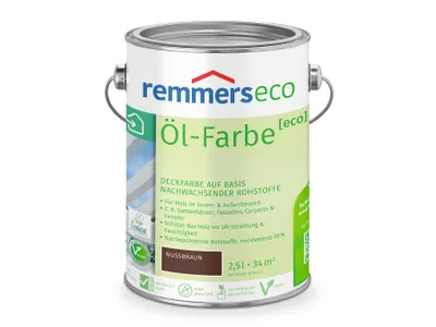 Produktbild von Remmers Öl-Farbe [eco] nussbraun 2,5 l, Holzlack