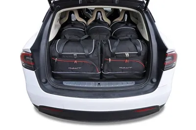 Produktbild von Tesla Model X Ev 2016+ Kofferraumtaschen Set 7 Stk