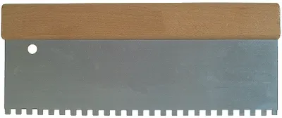 Produktbild von STUBAI Kleberverteilspachtel Z2x2, Holzrücken 300 mm