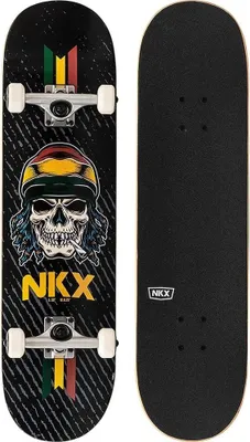 Produktbild von NKX Skateboard Rasta Royal Skull 8,25"