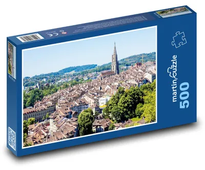 Obrázek produktu pro Puzzle 500 Historické město s katedrálou - martinpuzzle
