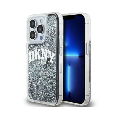 Produktbild von DKNY Liquid Glitter Big Logo - iPhone 13 Pro Hülle (Schwarz)