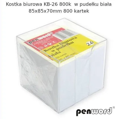 Produktbild von Kostka biurowa w pudełku pastel 85x85x70mm 730K