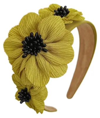 Image de Bandeau floral avec perles pour femmes et filles