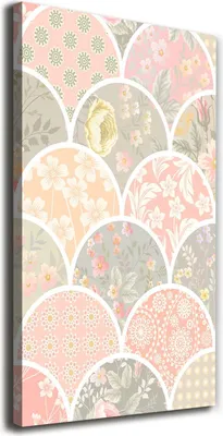 Immagine prodotto di Tulup Leinwandbild® - 70x140 cm - Arte da parete - Stampe su tela - Stampa su tela - Decorazione da parete per soggiorno di grandi dimensioni - Stampe artistiche per la decorazione della casa - Fiori e piante - Rosa - Motivo floreale