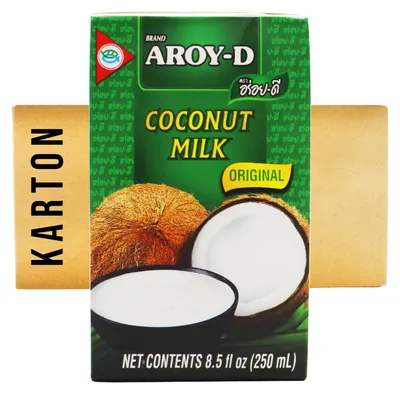 Produktbild von [ 36x 250ml ] AROY-D Kokosmilch | Kokosnussmilch | Cocosmilch | Coconut Milk