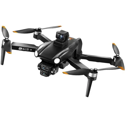 Produktbild von AIORBER GPS-Drohne mit 8K Kamera & EIS, mit 4,5" Display und 3400MAH-AKKU, 90° verstellbar, 120° Weitwinkel, 24,5x18x10cm, Schwarz