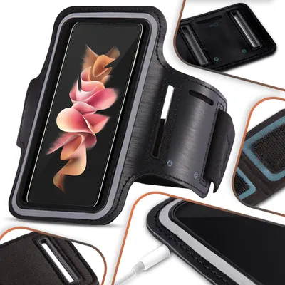 Produktbild von Schutzhülle für Samsung Galaxy Z Flip /3 Handy Hülle Tasche Jogging Sportarmband