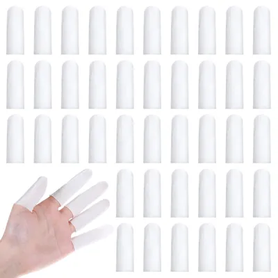 Image de 100 protections pour les doigts en coton