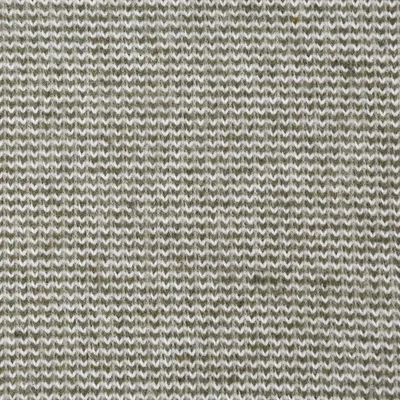 Produktbild von Bekleidungsstoff Jacquard Strick Recycling khaki grün weiß 1,5m