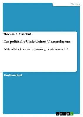 Produktbild von Das politische Umfeld eines Unternehmens