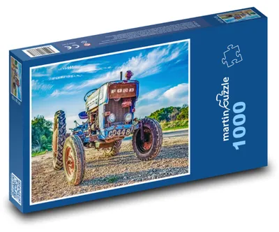 Zdjęcie produktu dla Puzzle 1000 Staroświecki traktor na polu - martinpuzzle