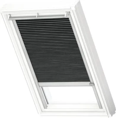 Produktbild von VELUX Dachfenster Wabenplissee graphitgrau mit grauem Alu-Rahmen solarbetriebenF06 1047K