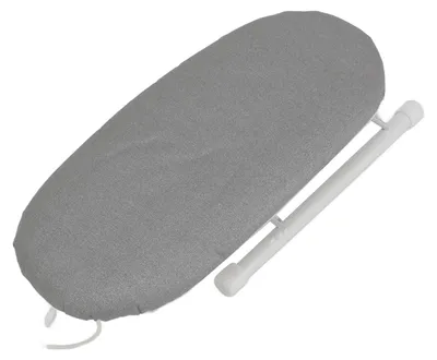 Image de Table à repasser de table, pliable, résistante à la chaleur, mini-table à repasser portable, accessoires de repassage pour la maison et les voyages, gris