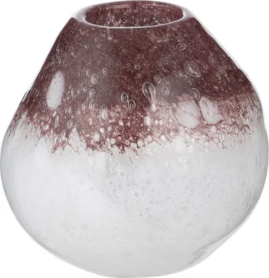 Immagine prodotto di Casablanca Glasart, Vase, klein, Kugel, "Vidrio", gesprenkelt, Glas, lila, weiß, , L. 13 cm, B. 13 cm, H. 13 cm 50944