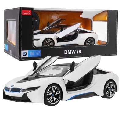 Immagine prodotto di Telecomando auto BMW i8 1:14 RASTAR, bianco Telecomando auto RASTAR Condizione della merce: Nuovo