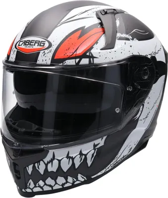 Produktbild von CABERG AVALON X PUNK Integralhelm XS in grau/rot/weiß