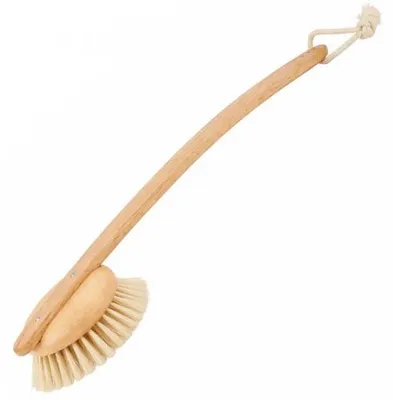 Produktbild von Bürstenhaus Redecker Badebürste Rund mit gebogenem Stiel (47cm)