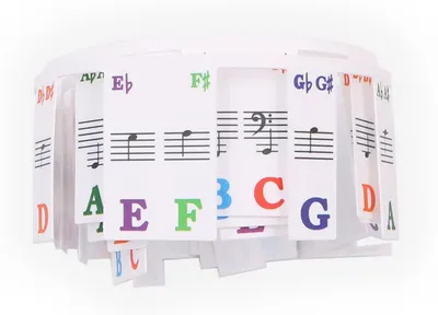 Produktbild von Noten für Klavier – Abnehmbar – 61 Tasten – PVC