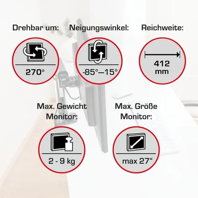 Productafbeelding van Novus Vantage: Monitorarm voor kantoorgebruik