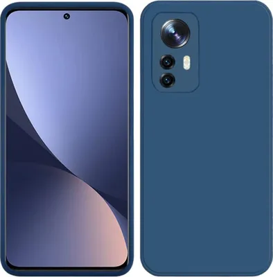 Produktbild von Xiaomi 12 Pro Hülle, Flüssig Silikon Weich Gummi Schutzhülle für Xiaomi 12 Pro Blau