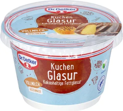 Produktbild von Dr. Oetker Kuchen Glasur Vollmilch-Geschmack 200g