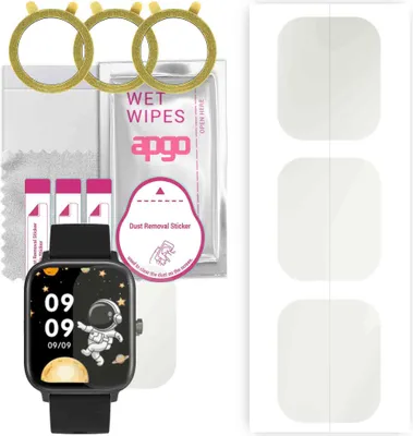 Produktbild von apgo 3 Stück Schutzfolie, Matt, kompatibel mit Colmi P8 GT Smartwatch, Hydrogel Displayschutzfolie mit Positionierhilfe, Displayfolie, robust und kratzfest