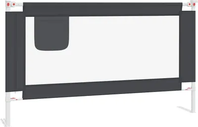 Obrázek produktu pro vidaXL Chránič postele pro batolata tmavě šedý 140x25 cm Látka