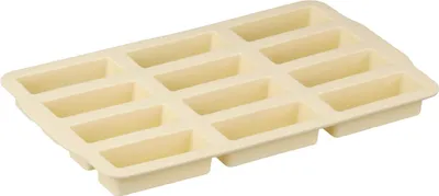 Image de Zenker Moule à barres de céréales/ mini-gâteaux Patisserie, parfait pour les petits en-cas, moule en silicone (couleur : crème)