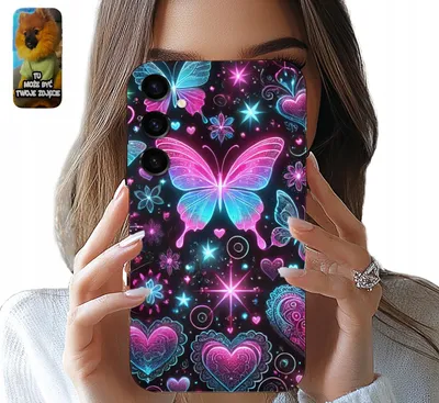 Produktbild von Fall Samsung Galaxy S24 Schmetterling Fall Schmetterling Herzen Damen Design