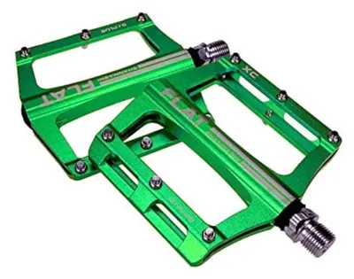 Zdjęcie produktu dla Pedały rowerowe – lekkie, aluminiowe, antypoślizgowe – do rowerów górskich, BMX i szosowych – 340 g para – 100 x 98 x 14 mm – akcesoria rowerowe