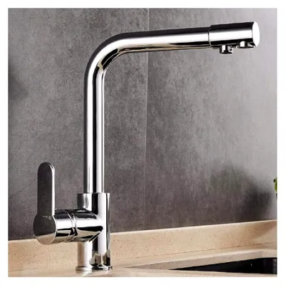 Produktbild von Schwarzer Küchenwasserbereiter aus Vollkupfer, Warm- und Kaltwasserhahn
