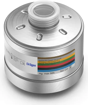 Produktbild von Dräger Kombinationsfilter Rd40 1140 A2B2E2K2 Hg NO P3 R D / CO 20