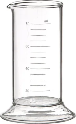 Produktbild von Glasvase Messzylinder h. 11cm Ø 8cm