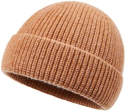 Produktbild von Wintermütze für Damen und Herren - Wollmütze mit Kapuze - Acryl Schädelmütze