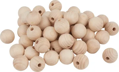 Produktbild von VBS Holzkugeln halbgebohrt "Ø 25 mm" 50 Stück