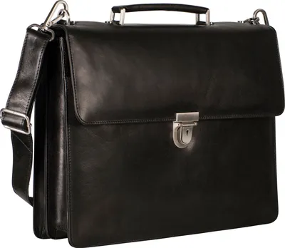 Immagine prodotto di LEONHARD HEYDEN Pelle cartella borsa a tracolla con scomparto per laptop Cambridge Briefcase 2 Compartments Black nero