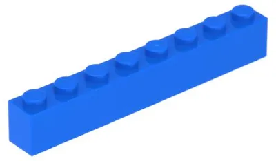 Produktbild von 5x LEGO Stein 1 x 8 (3008) - Blau
